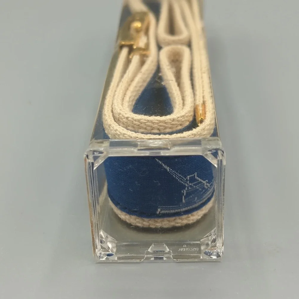 Skipper's Canvas Web Belt Nautical Boat Vintage Solid Brass Buckle Size 42 NEW